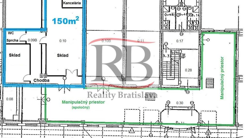 Skladové priestory na prenájom, Krajná - Ružinov