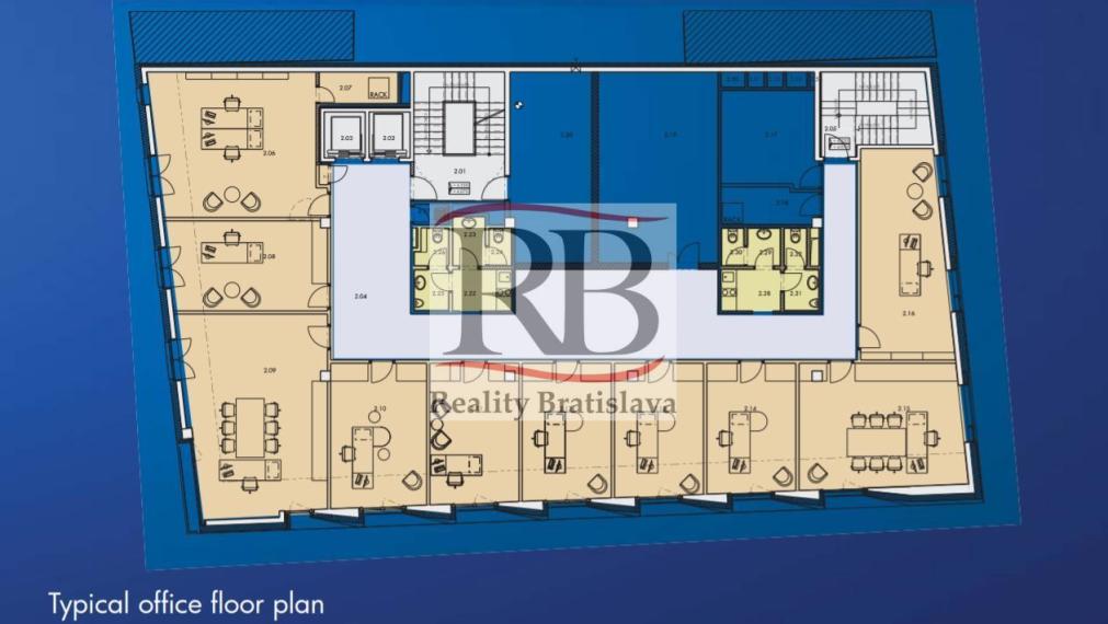 Nová kanc. priestory v centre, výborná dostupnosť, 400 m2