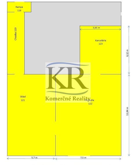 Obchodné priestory na prenájom, Trenčín - Za mostami