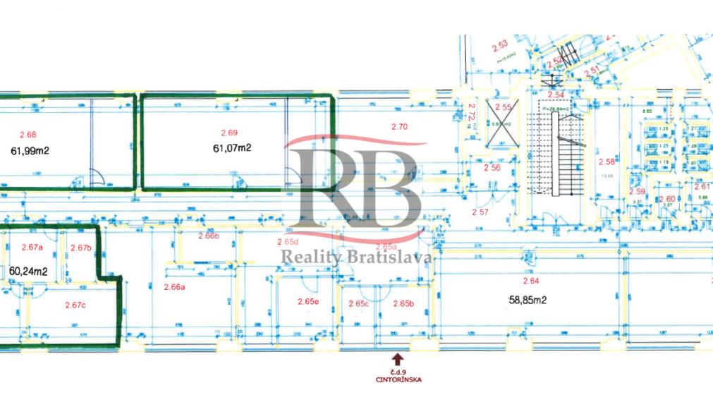 Administratívne priestory na Cintorínskej ulici – Staré Mesto, BAI