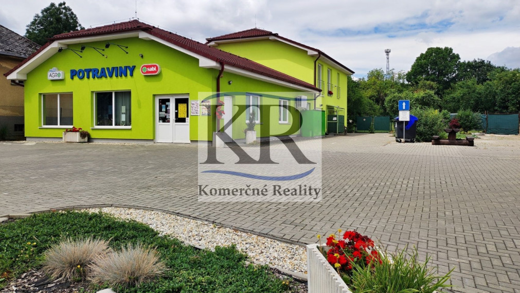 Obchodné priestory s 1i bytom na PREDAJ, Melčice, okr. Trenčín