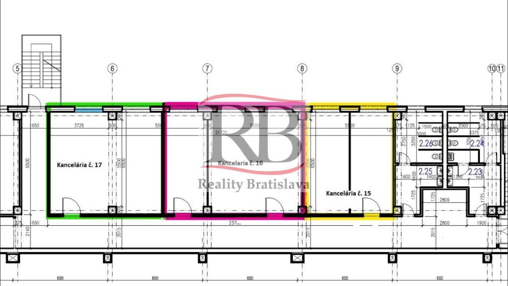 Kancelársky priestor na prenájom - ul. Údernícka, Bratislava V
