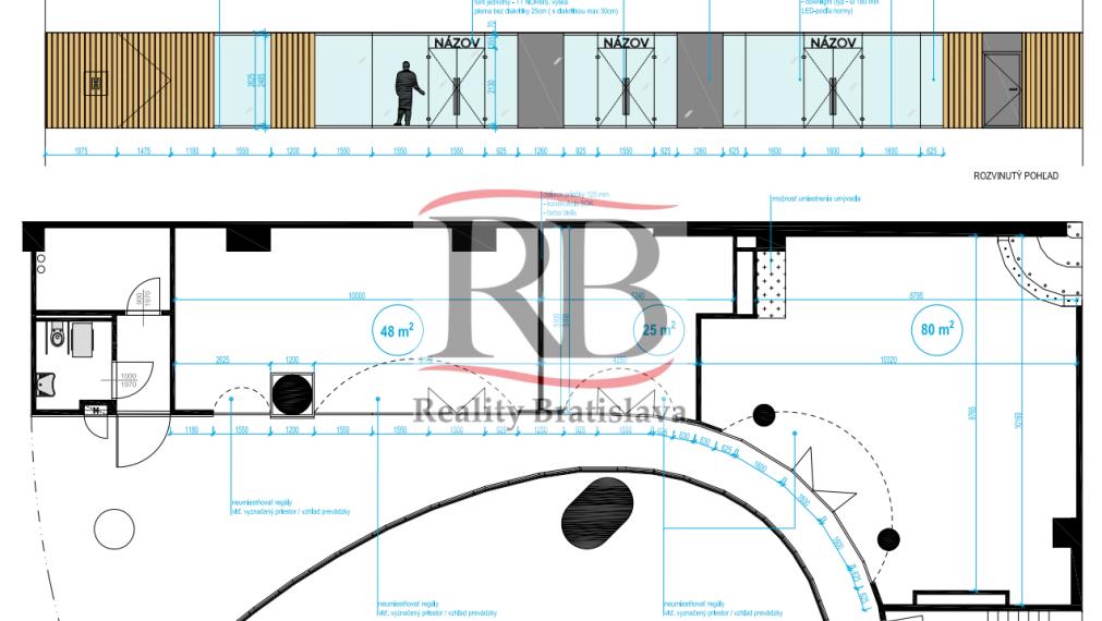 Obchodné priestory v exkluzívnej budove TOWER 5 v tesnej blízkosti štadióna Tehelné Pole, Kalinčiakova, BA3
