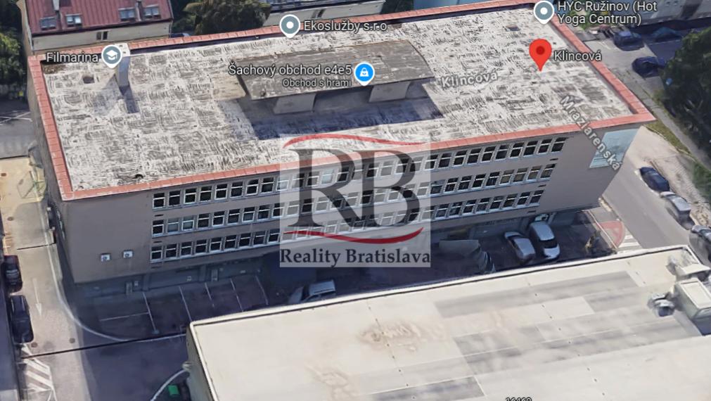 Kancelárske priestory 20 m2, BA II, Klincová ulica