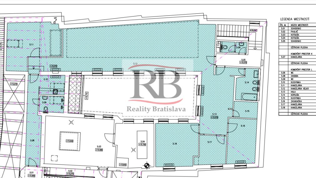 Kancelársky celok v reprezentatívnom historickom objekte v centre, 125 m2