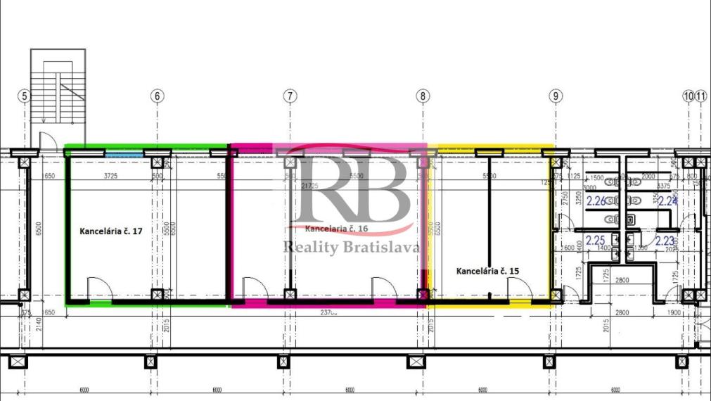 Kancelársky priestor 38,12m2 v Petržalke na Úderníckej ul.