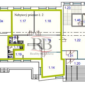 Obchodno-administratívny priestor pri Miletičke na PREDAJ, RUŽINOV – Bratislava 2