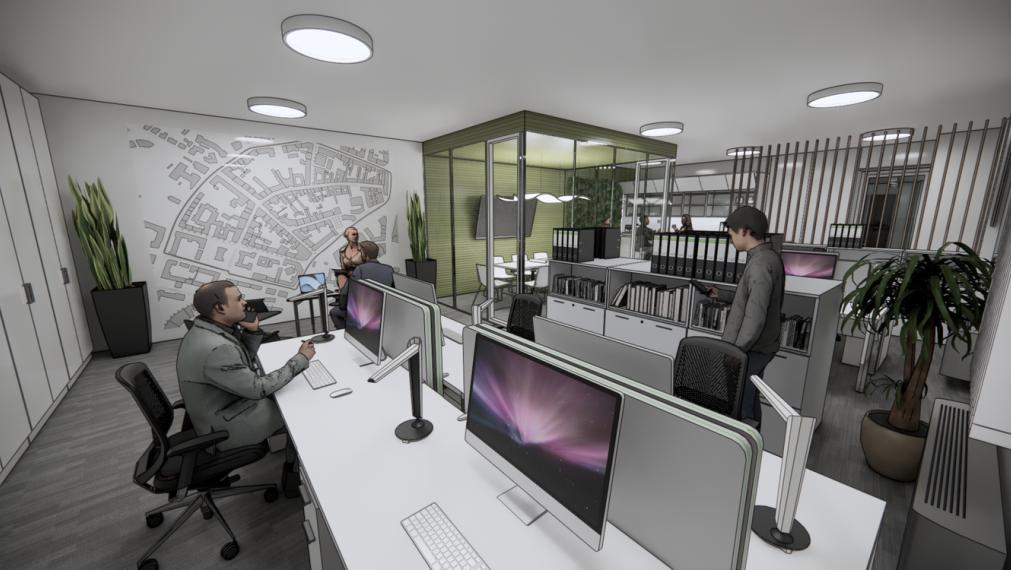 Reprezentatívna kancelária s kuchynkou, 85,05m2, v centre na Panenskej ulici, BA1