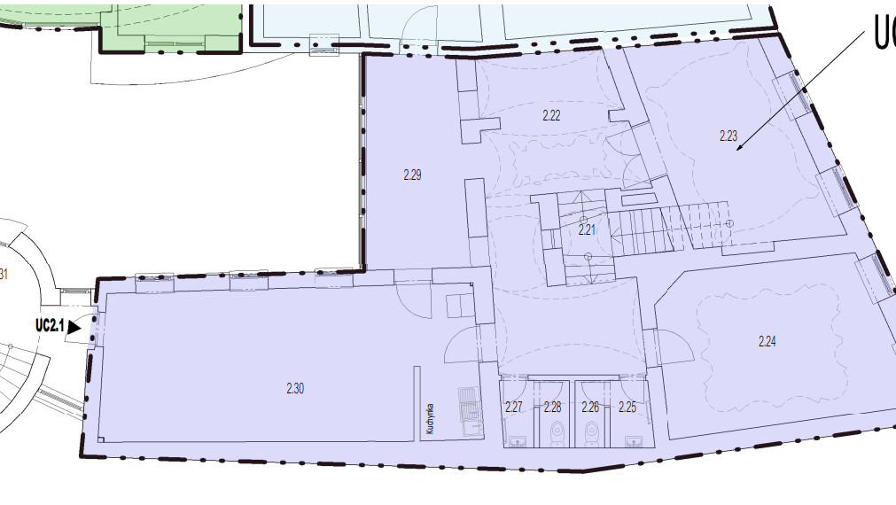 Kancelársky celok s kuchynkou a toaletami 144,96m2, v centre na Panenskej ulici - Staré Mesto