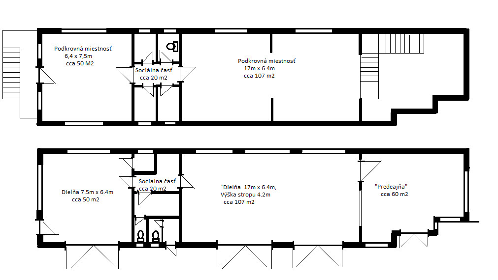 Výrobno-skladový objekt s administratívou na predaj