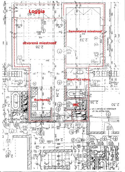 Celok 2 kancelárií so zázemím + 2x PARKING, v blízkosti Polusu, 51,50 m² + 4,2m² LOGGIA