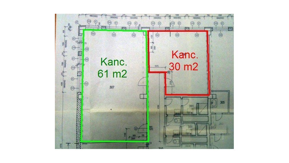 61 m2 Administratívne priestory na PRENÁJOM, Trenčín-centrum