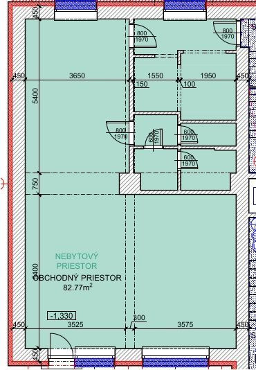 Nebytový / obchodný priestor na prenájom, 83 m2, Bratislava II TOP