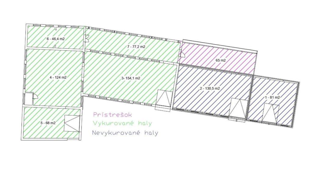  Hala pre ľahkú výrobu 123 m2