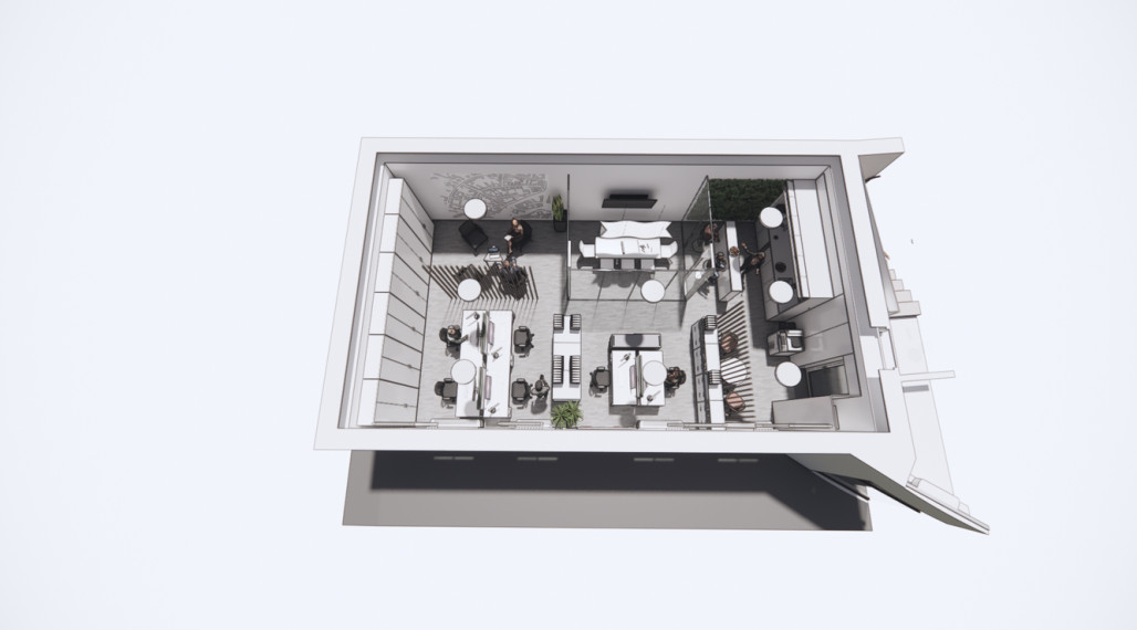 Reprezentatívna kancelária s kuchynkou, 85,05m2, v centre na Panenskej ulici, BA1