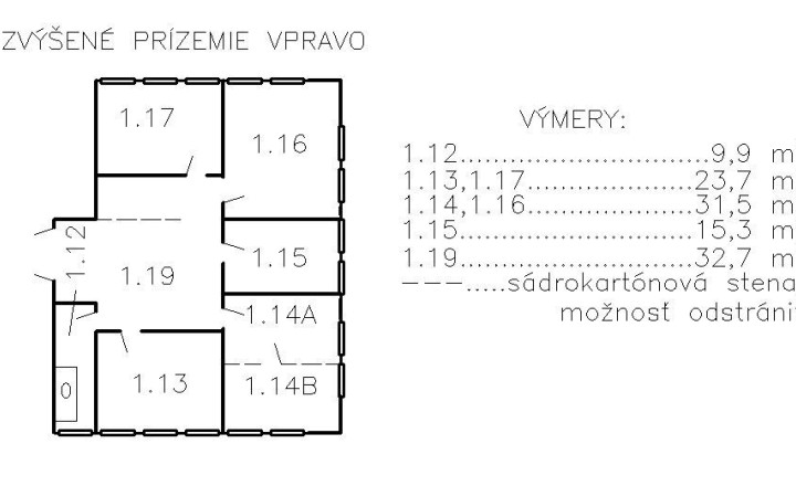 Priestor 168m2 na vyvýšenom prízemí v blízkosti Klientskeho centra, Bratislava II - fotografia 8