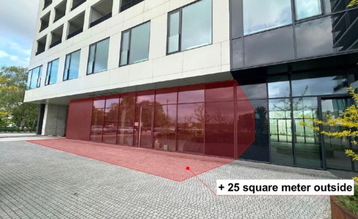 Na prenájom atraktívny komerčný priestor s výmerou 324 m2 v modernej novostavbe, BA II TOP