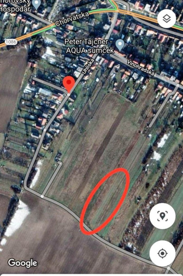 Pozemok 1000 m2 v obci Šenkvice, časť Poluselka